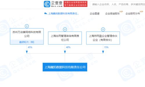 万店掌投资成立巍焰数据科技,后者经营范围含信息系统集成服务